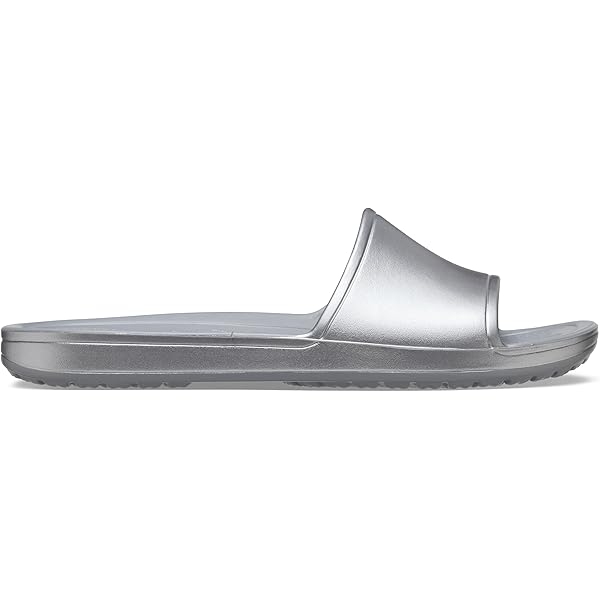 Amazon.com | Crocs Womens Miami Slide Sandals Metallic Black